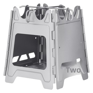 Pure Titanium Folding <strong>Wood-Burning</strong> <strong>Stove</strong> for Camping &amp; Backpacking 1-2 People Charcoal Fuel Wind Deflector Tent Heating - Product Image 1