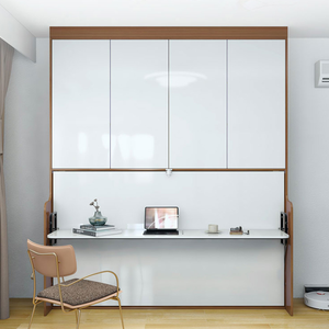 Goldriches Design personnalisé <span class=keywords><strong>Lit</strong></span> mural peu encombrant pour petit appartement avec étagère pliante et <span class=keywords><strong>lit</strong></span> escamotable <span class=keywords><strong>de</strong></span> bureau - Product Image 6