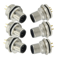 Câble M12 étanche IP67 IP68 personnalisé avec aviation 2 3 4 5 6 8 10 12 17 broches à B C D codage pour application d'alimentation