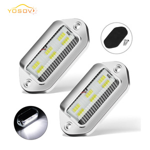 Yosovlamp 6LED Luz de matrícula de camión de alto brillo Luces laterales traseras universales para todos los vehículos 12-24V Accord X5 X6 City - Product Image 1
