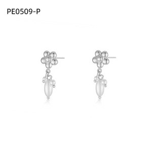 ต่างหูแฟชั่น DE PERLAS PE0509 สำหรับผู้หญิง เครื่องประดับคุณภาพสูง - Product Image 1