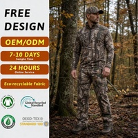Combinaison tactique camouflage forestier avec logo personnalisé, esthétique Gorpcore, multi-poches, uniforme utilitaire pour la chasse et le quotidien
