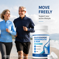 Complément Alimentaire en Comprimés d'Extrait Végétal de Glucosamine, Chondroïtine et MSM – Formule de Soutien Quotidien