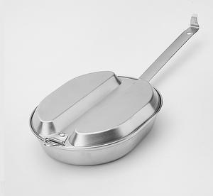 K0005 Kit de camping OEM, boîte à lunch et ustensiles de cuisine en étain, vaisselle pour le camping en plein air, acier inoxydable - Product Image 2