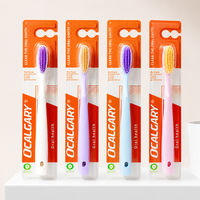 Brosse à dents ergonomique souple pour adultes, à tête large pour une surface de nettoyage plus étendue, couleur personnalisée, pour usage domestique et soins bucco-dentaires