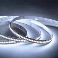 Lampu Strip LED SMD 2835 DC 12V 24V 5m Putih, Lampu Strip LED untuk Dekorasi Rumah dan Dapur