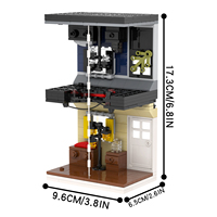 MOC1115 Invert the Room 287 pièces de briques avec série créative Eleven Vecna TV, blocs de construction DIY à assembler pour enfants, jouets cadeaux
