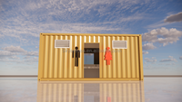 Conteneur modulaire Mobile, toilettes portables, conteneur d'expédition, salle de bain publique à vendre