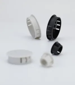 M5 Black White Nylon Plastic End Cap Grommet Snap-On Lock Cover Hole Panel Plug Bushing Suitable For 20mm Plate Holes