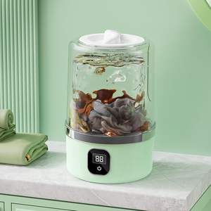 Qualité Garantie, Machine à Laver Mini Portable Pliable Multifonctionnelle Unique, 6 Modes Automatiques, en Plastique, USB, pour Linge - Product Image 2