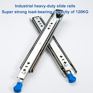 Bình thường Heavy Duty Ngăn kéo trượt 53 Mét Chiều rộng đầy đủ mở rộng trượt đường sắt với khóa - Product Image 2