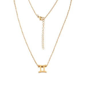 2023 superventas 12 signos del zodiaco colgante collar 18K chapado en oro de acero inoxidable encanto <span class=keywords><strong>para</strong></span> mujer - Product Image 4