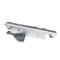 Serrure de panneau en alliage de zinc de qualité supérieure avec finition chromée sablée à bouton-poussoir, loquet à rotation automatique, utilisation gauche/droite pour armoires électriques