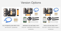 Module HAT PCIe vers MiniPCIe / Gigabit Ethernet / USB 3.2 Gen1 pour Raspberry Pi 5, Interface MiniPCIe, Module 4G, Réseau haute vitesse