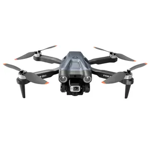 K103Pro drone mini kamera ganda HD 4k, helikopter penghenti rintangan tiga arah dengan kamera RC quadcopter wifi drone kecil