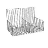 Panier gabion en treillis soudé hexagonal galvanisé à chaud et recouvert de PVC, robuste, pour la protection des berges fluviales