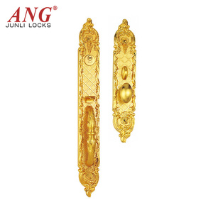 Khóa Cửa Kết Hợp Đồ Nội Thất Cổ Bằng Hợp Kim Kẽm Kéo Đôi Bên Ngoài Cửa Biệt Thự Phong Cách Châu Âu - Product Image 6