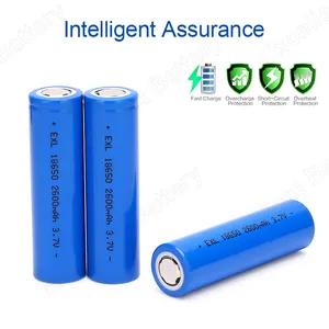 Prezzi della batteria 18650 batteria agli ioni di litio 2500mah batteria ricaricabile 3.7v 18650 per pannello solare