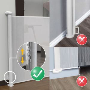 Probebi SG0021A EN71 Rétractable Bébés Maille Escaliers Gardes Custmomize Enfant Porte Barrière - Product Image 3