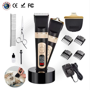 ओम पेशेवर कॉर्लेस पालतू बाल क्लिपर किट usb रिचार्जेबल कम शोर सिरेमिक ब्लेड lcd प्रदर्शित कुत्ते बिल्ली के लिए पूर्ण वाटरप्रूफ - Product Image 1
