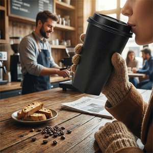 Vaso de Papel Cuadrado Personalizado para Bebidas Calientes, Vaso Desechable para Café para Llevar, <span class=keywords><strong>Taza</strong></span> de Papel, Gobelet en Papier, Becher - Product Image 5
