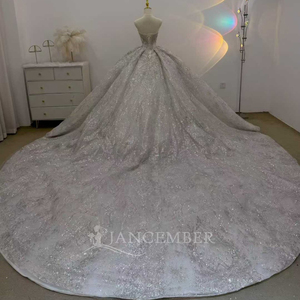 Lsjj132 Bohemian Embroidered Appliques <b>Wedding</b> Dresses Bridal Gowns Sexy Backless Sweetheart Neck Ball Gown Floor-Length Chapel - Product Image 6