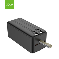Vente en gros Centrale électrique grande capacité LCD numérique double USB charge rapide PD 20W Power Bank portable 50000mAh avec câble