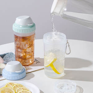 Bouteille d'eau de sport en plastique de 500 ml, tasse portable réutilisable et étanche pour le fitness en plein air et l'usage quotidien - Product Image 3
