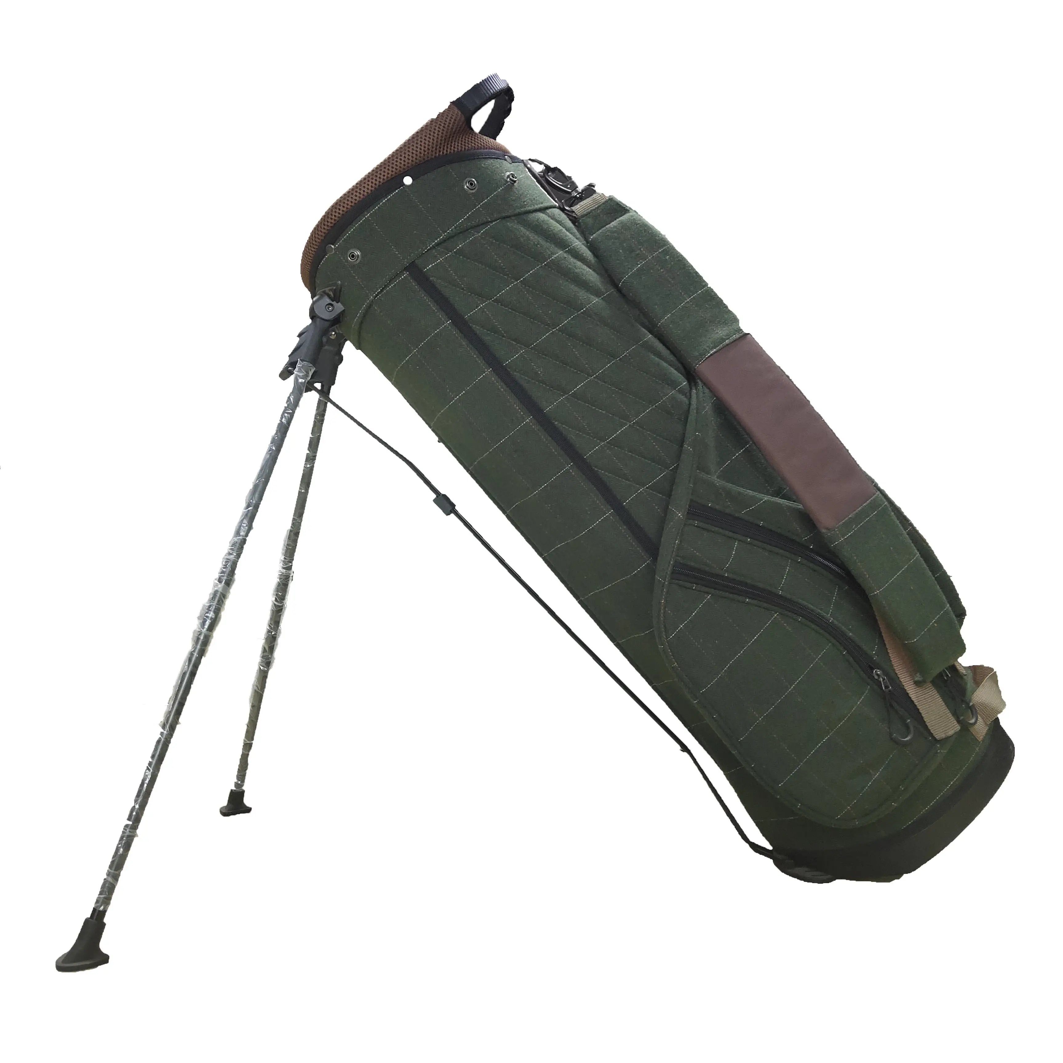 Golf Stand Bag für Herren Navy 5-Wege-Divider-Golftaschen, leichte tragbare Lauf-/Reit taschen mit Staubs chutz, Riemen
