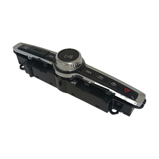 Automotive Center Console Switch ABS PC Plastic Injection Molding Parts Car Multimedia Audio Control Panel Hazard Light Button