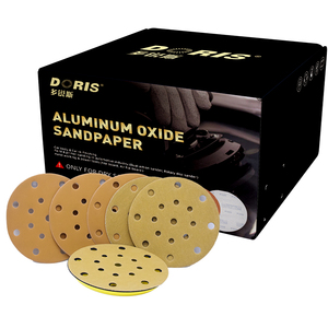 Gran oferta, disco de lijado de Velcro de óxido de aluminio de 5 pulgadas y 125mm, papel de <span class=keywords><strong>lija</strong></span> <span class=keywords><strong>Lija</strong></span> de múltiples agujeros personalizable para madera de dureza media - Product Image 1