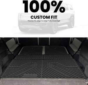 Alfombrilla para Maletero y Respaldo LASFIT para OLIVER R1S, 2.76 Pulgadas de Grosor, TPE Ranurado, Forro de Carga para Todo Clima, Negro, Fácil de Limpiar - Product Image 3