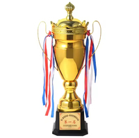 45cm - 60cm plaqué or brillant événements sportifs trophée en métal compétition de football prix personnalisé trophée en métal tasses