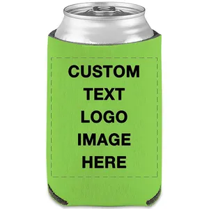 Custom Neoprene Soft Can Cooler Beverage Beer Sleeve for Party Blank Sublimation Print Insulated 12oz 16oz Slim Drink Cooler