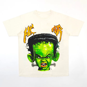 เสื้อยืดสตรีทแวร์ Y2K คุณภาพสูงสำหรับผู้ชาย เสื้อยืดพิมพ์ลายดาวสุดเท่ สไตล์วินเทจ ผลิตจากผ้าฝ้าย 100% แบบสั่งทำพิเศษ - Product Image 5