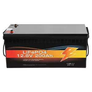 Avepower 12V LiFePO4リチウム電池パック200Ahエネルギー貯蔵電池ソーラーリチウムイオン電池