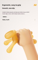 Jouet de dentition écologique pour nouveau-né, forme animale, éducatif pour l'enfance, sans BPA, en silicone, pour bébés de 0 à 24 mois