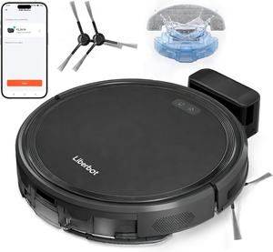 Robot Aspirador Inteligente con Giroscopio y Wifi, Motor sin Escobillas, 2 en 1, Mopa Húmeda, Filtro HEPA, para Limpieza de Pisos en Hoteles y Hogares - Product Image 1