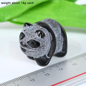 Animaux en cristal en gros, sculptures en obsidienne noire faites à la main pour cadeaux souvenirs - Product Image 3