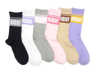 Chaussettes de sport de loisirs personnalisé pour femmes, vente en gros