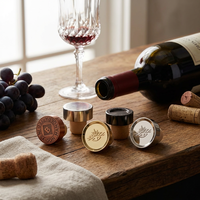 Bouchon en liège synthétique de type T multi-tailles pour bouteilles de vin, anti-poussière, portable, réutilisable, vente en gros, pour alcool et boissons