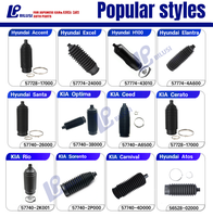 Systèmes de direction automatique Bilusi bottes de direction en caoutchouc botte de joint Cv pour Honda Nissan Toyota Lexus Acure Infiniti Hyundai KIA