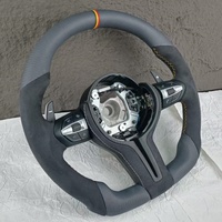 Volant en fibre de carbone mate et Alcantara pour BMW F80 F82 F10 F12 F15 F20 F22 F30 F31 F32 F33 F36 E90 E70 E92 M3 M5 M Sport