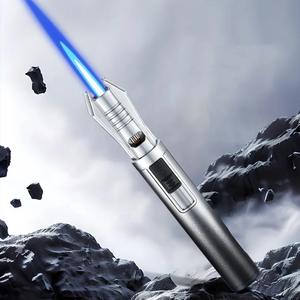 जिक्सिन फैक्टरी थोक शक्तिशाली नीले लौ मशाल की रोशनी, समायोज्य घूर्णन जेट लौ रिफिटेबल जेट लौ रिफिएबल लंबी पेन लाइटर - Product Image 5