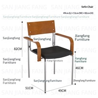 Ensemble table et chaises de bar transparentes, style commercial, pour influenceurs, bistro, siège-canapé, café, en matériau PU