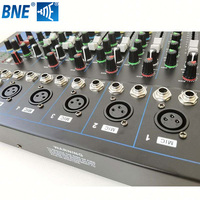 Console de mixage audio professionnelle F7-USB, mixeur portable 7 canaux avec fonctionnalités BT, USB, MP3, DSP pour l'audio, la vidéo et l'éclairage