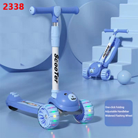 Scooter de planche à roulettes pour enfants cadre animal trottinette pliable pour enfants avec 3 roues