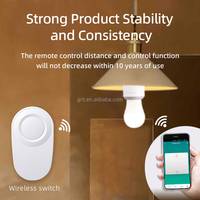 Adaptateur de prise de lumière WiFi intelligent Tuya avec contrôle d'application avec prise d'ampoule murale sans fil à contrôle intelligent avec Alexa Google Home