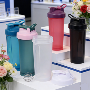 Plastic Shaker Drinkware Portable Classic Tumbler Hiking Sports Outdoor Gym Fitness <strong>Protein</strong> Cycling Water Bottle - Product Image 3