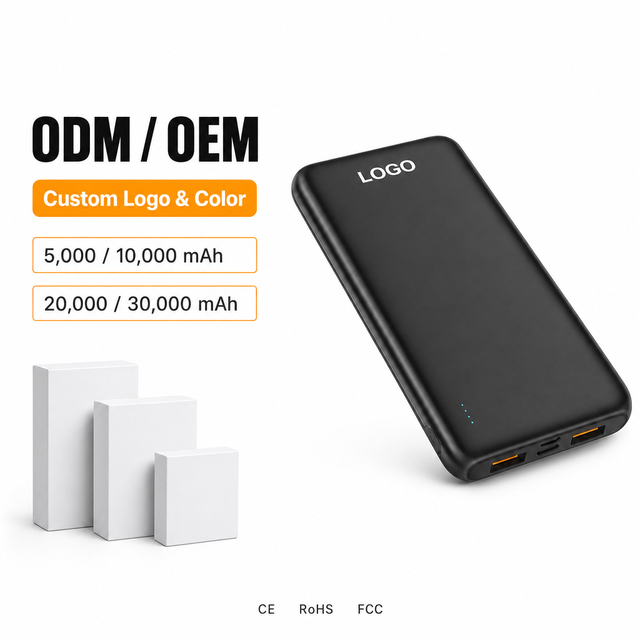 Phone Accessories Wholesale Portable Charger 5000mah 10000mAh 20000mah 30000mah Power Bank USB Output Rechargeable Battery Pack